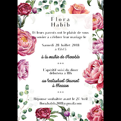 wedding flyer verso
